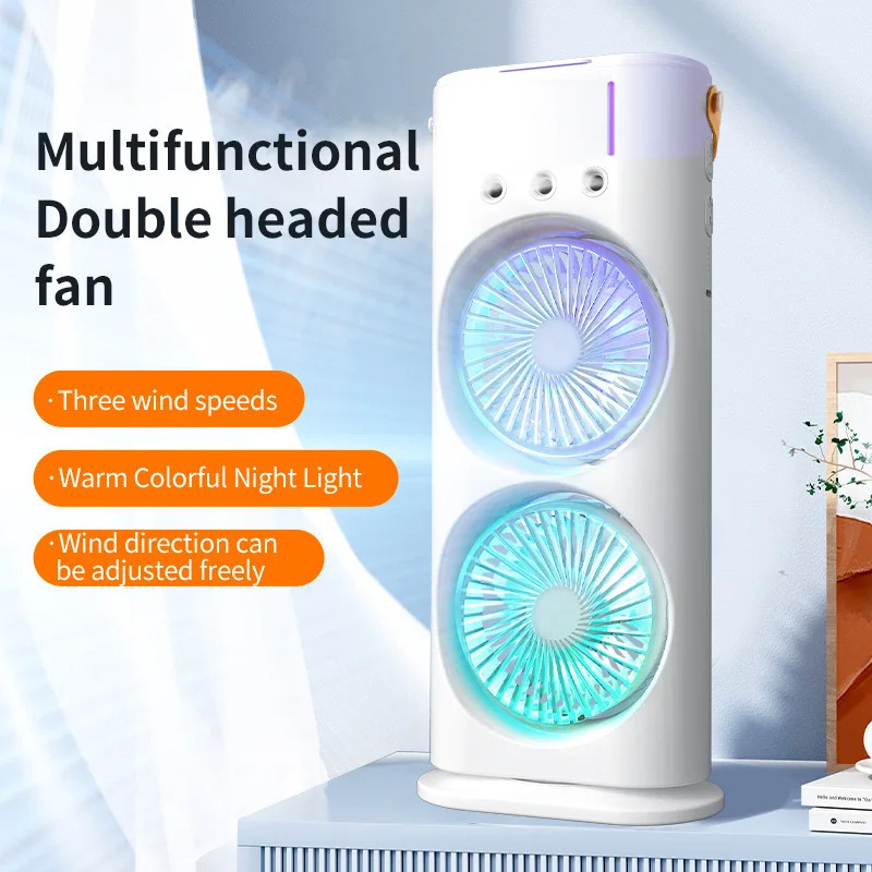 Double Ended Spray Fan Portable Humidifier Fan Air Conditioner