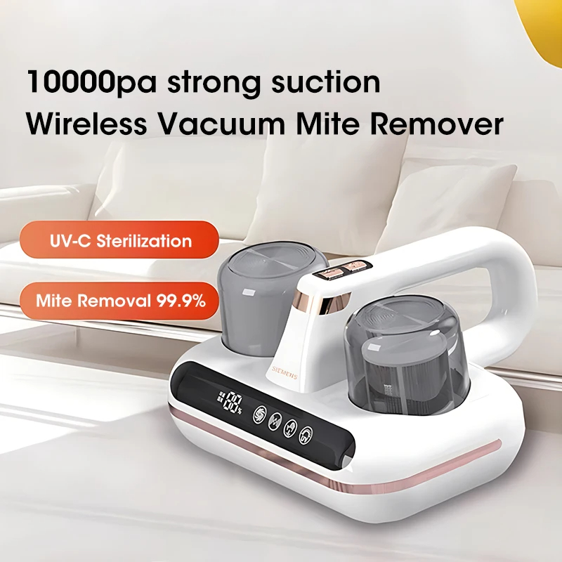 New Mattress Vacuum Mite Remover Cordless Handheld Cleaner Powerful