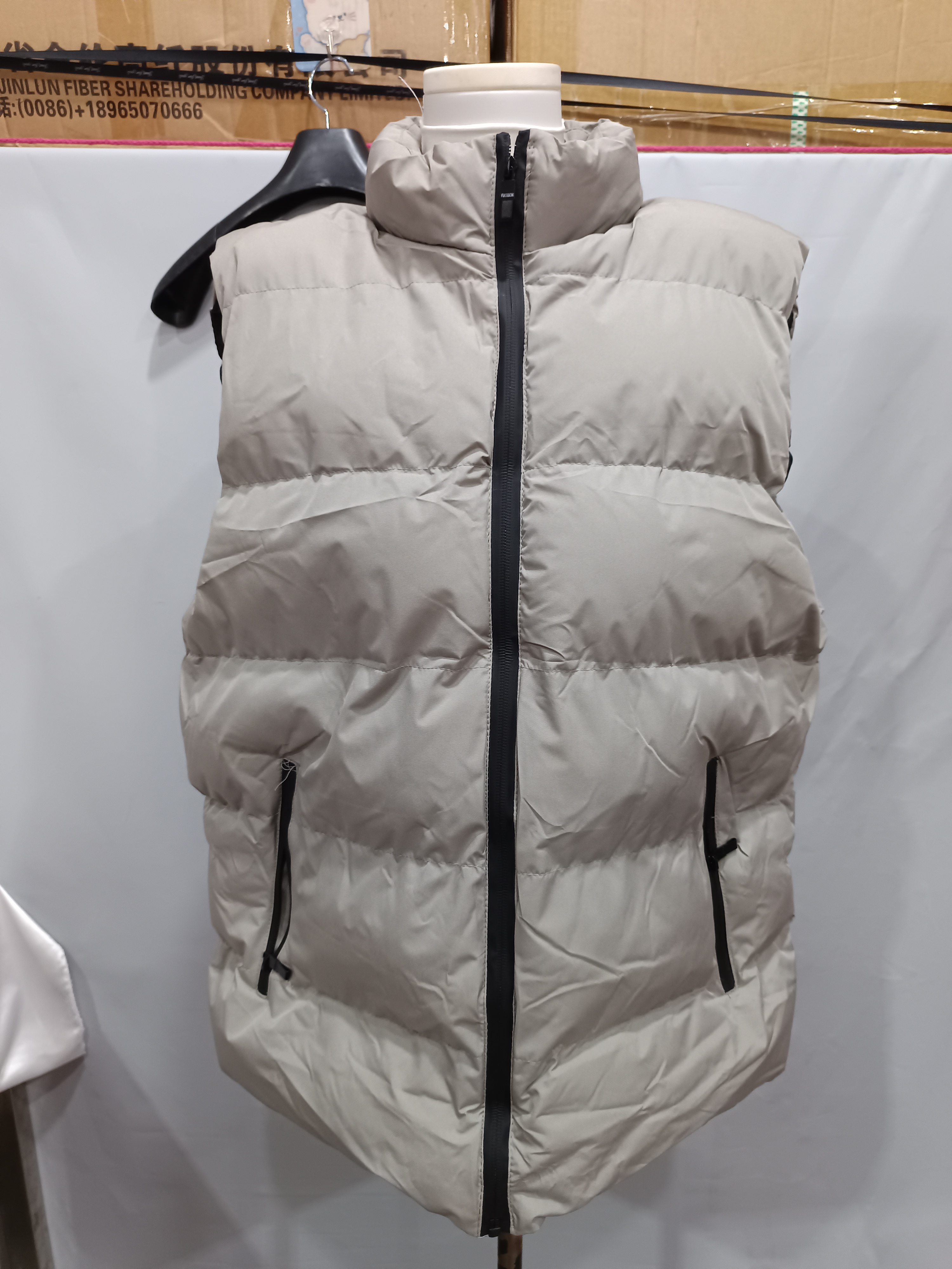 Plus Size Cotton Clothes Vest Coat Men's Thickened