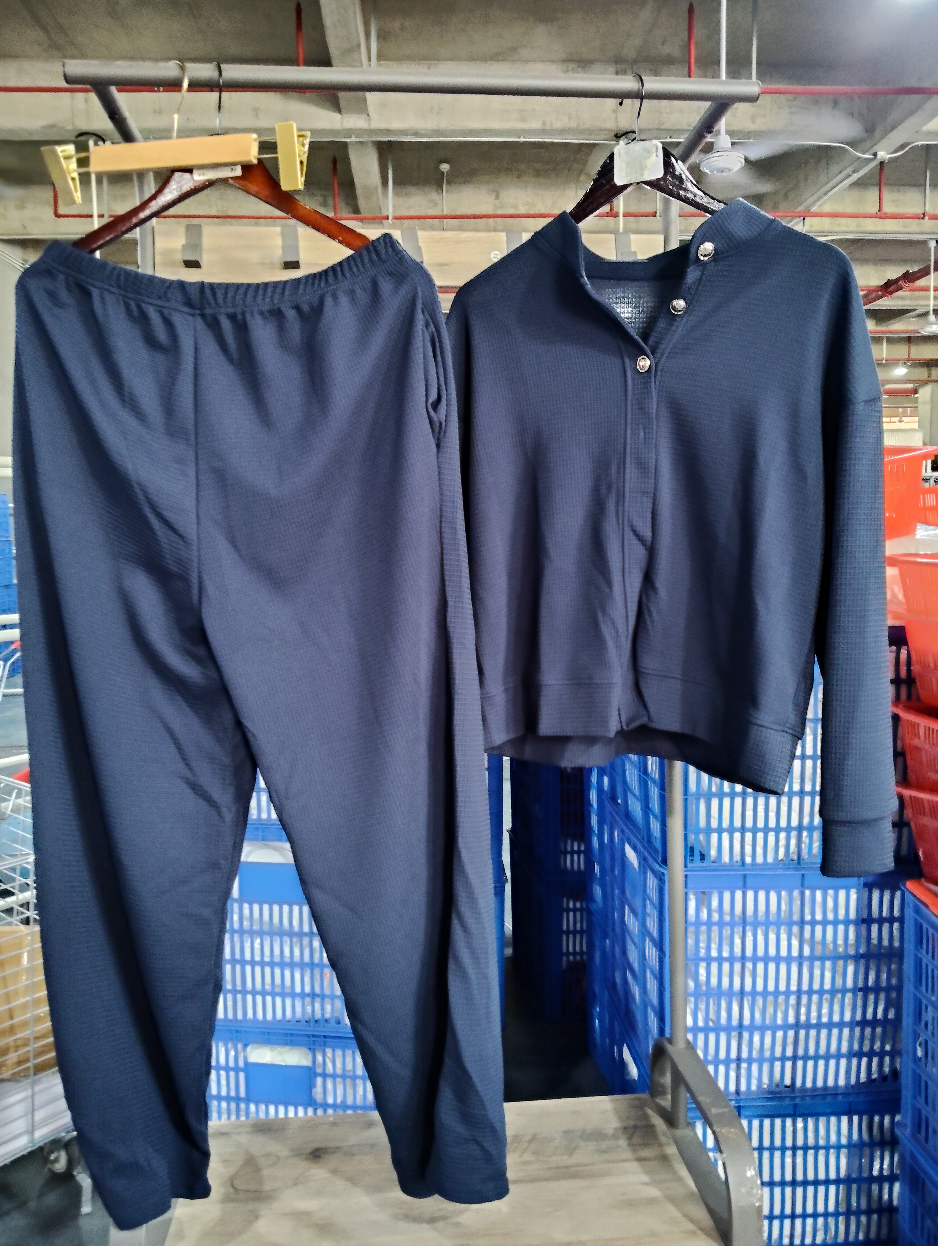 Additional source photo supplied for the waffle cardigan and pants set