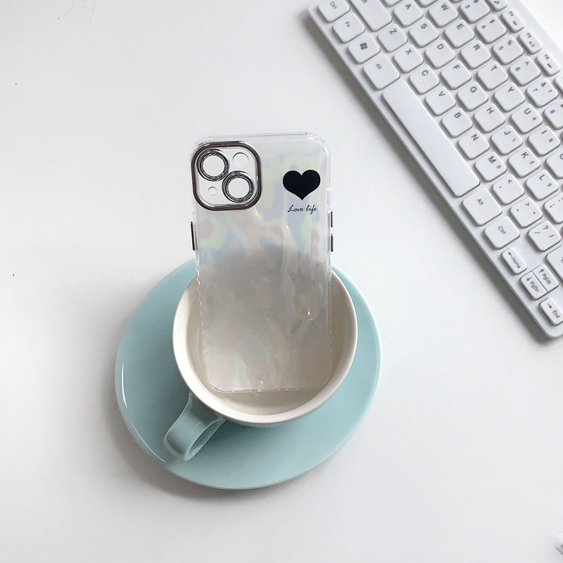 Simple Shell Grain Heart Mobile Phone Shell - Image 4