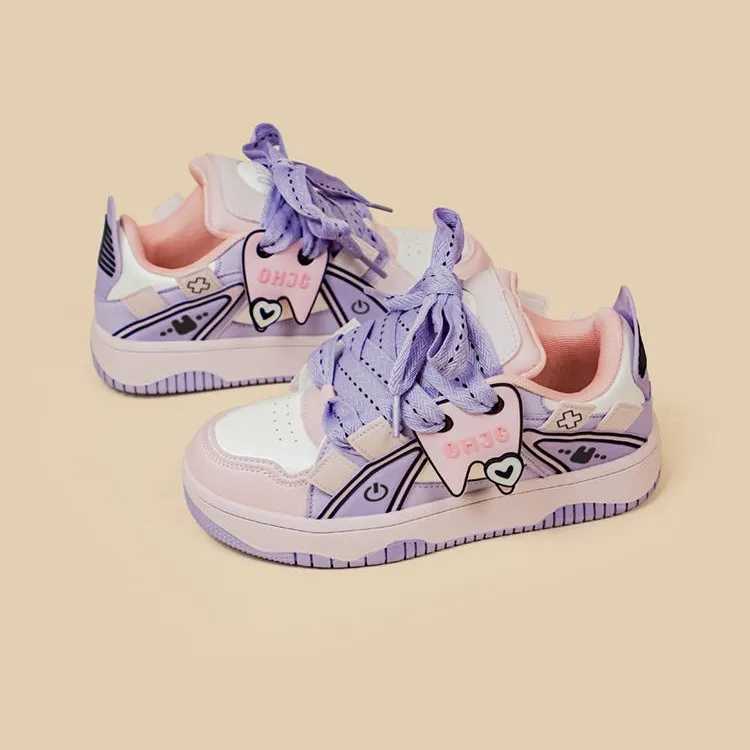Ugly And Cute Big Toe Loafers For Women - Purple
