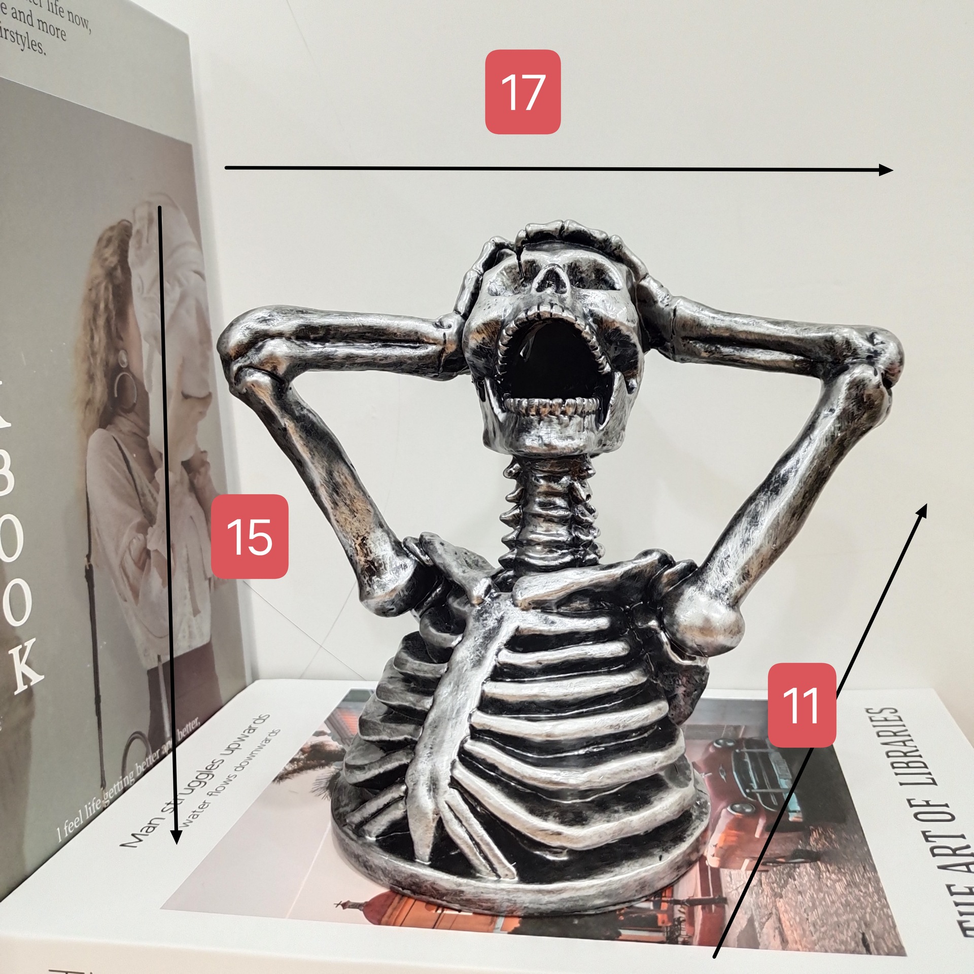 Resin craft crazy skeleton ornament (resin crafts)