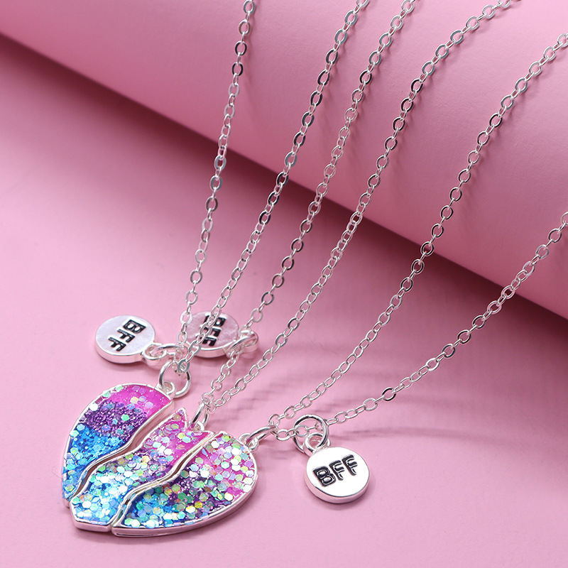 Broken Hearts Necklace Three-piece Set