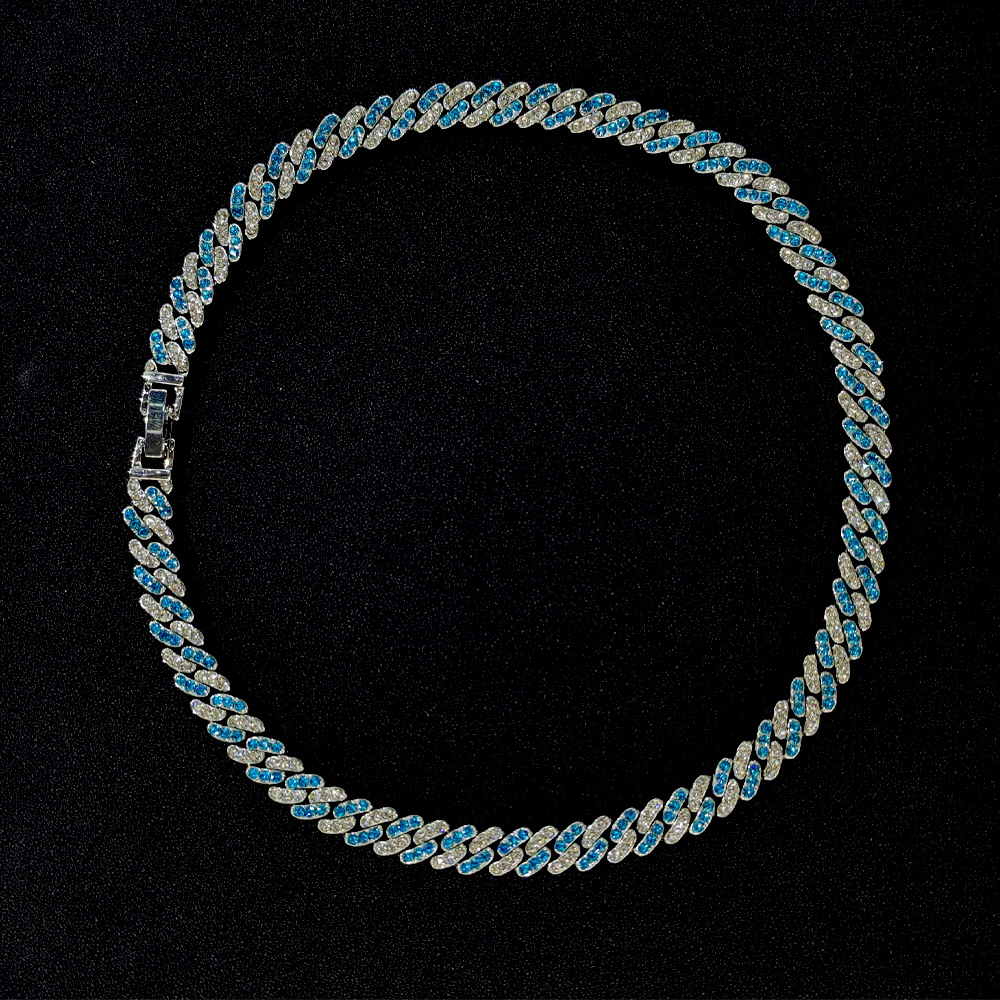 Fashion Exquisite Oval Two-color Rhinestone Anklet