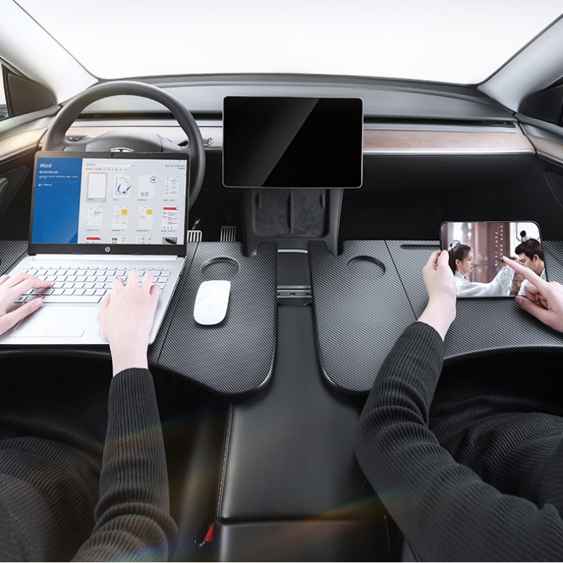 Model3Y Car Dinner Plate Small Table Board Multi-function Folding - Image 3