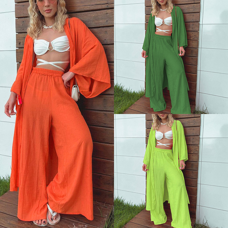 Women's Mid-long Top Two-piece Set