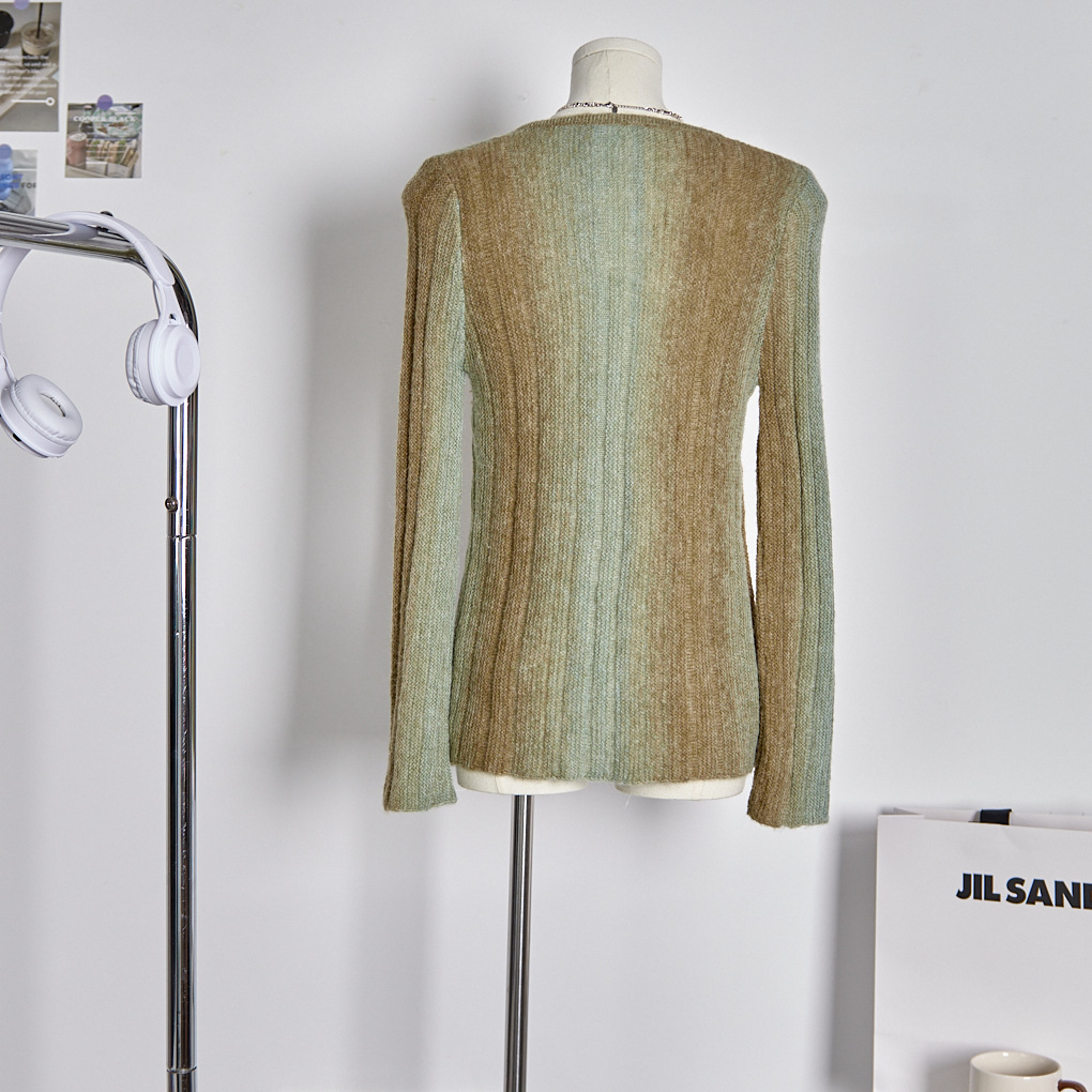 American-style Three-dimensional Butterfly Patch Sweater