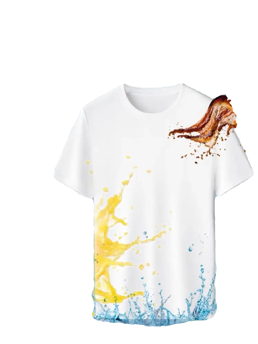 Men's And Women's Fashion Round Neck Cotton T-shirt