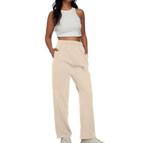 Overalls Women's American Casual Sports Pants New High Waist Slimming And Straight Wide Leg Baggy Pants