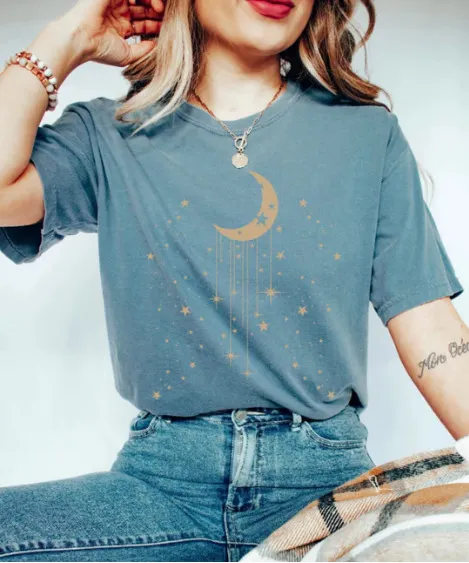 Women's Printed Short Sleeved Casual T-shirt - Z864