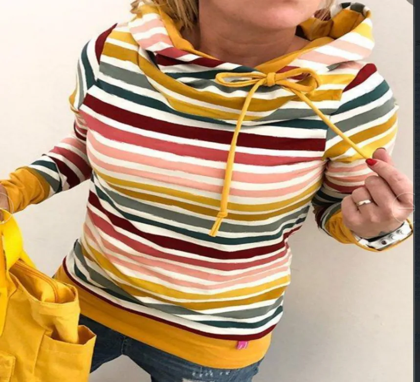 Women's Fashion Loose Velvet Thickened Sweater - Yellow - View 1