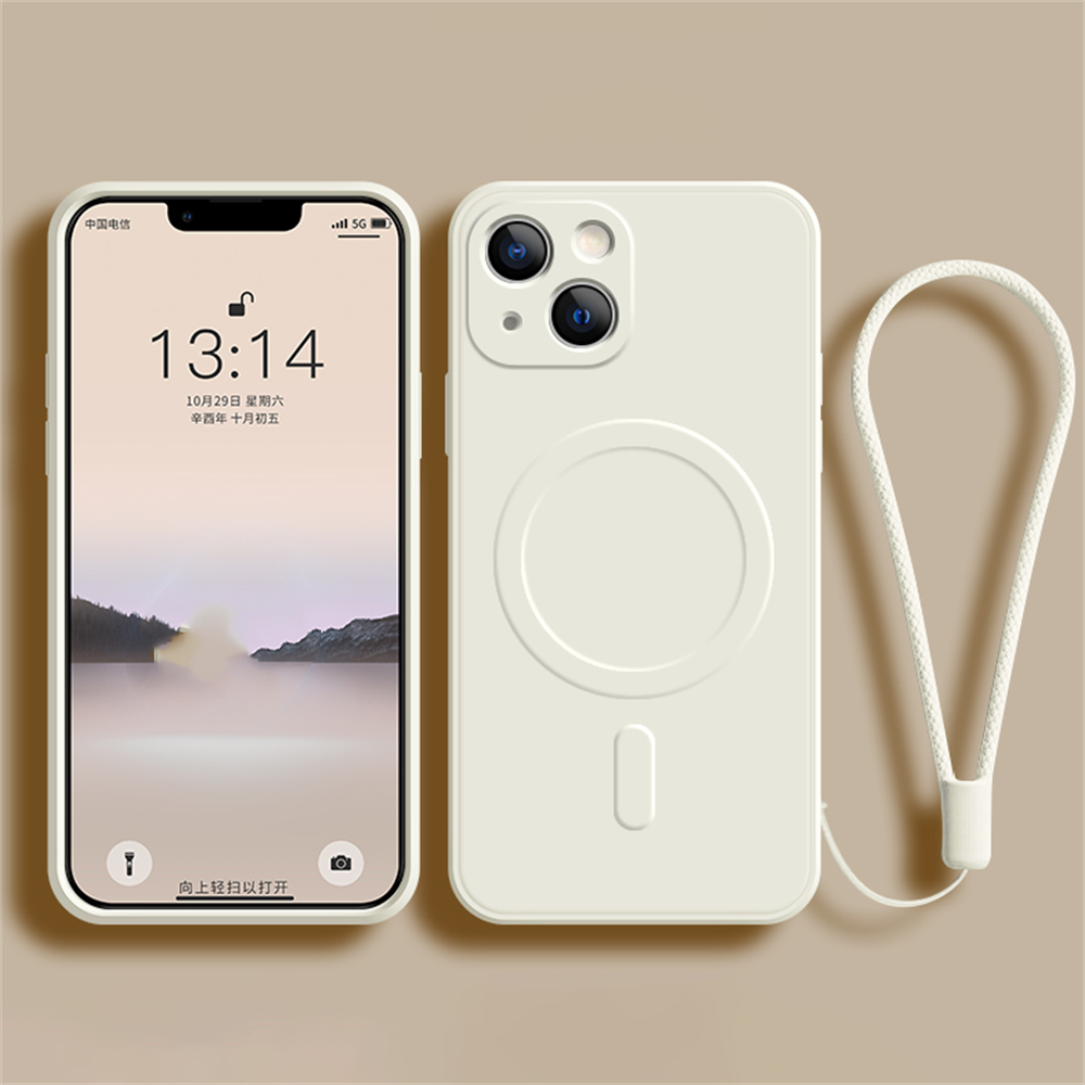 Protetor silicone líquido magnético à prova quedas mole