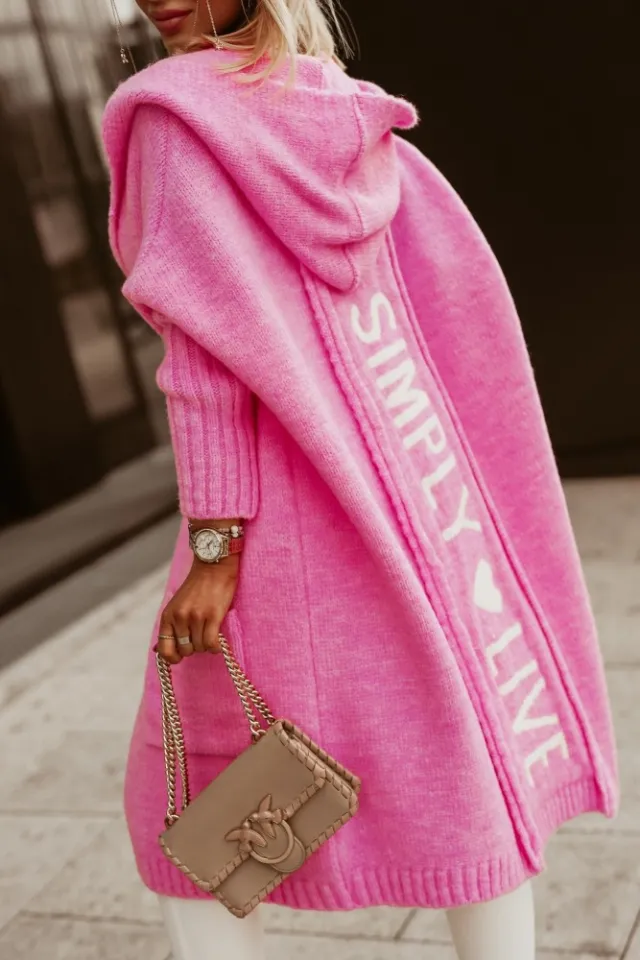 Women's Sweater Cardigan Pink - Shop at LoveMi
