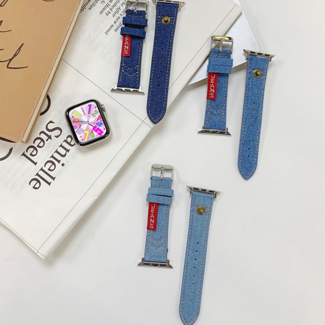 Watch Strap Vintage Embroidered Canvas