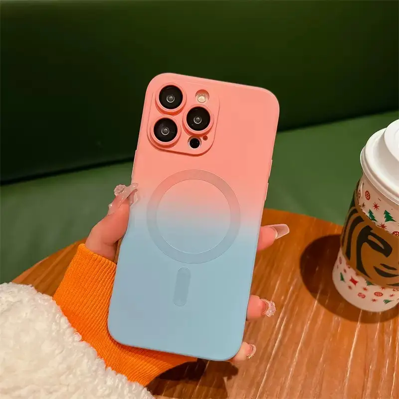 Applicable To IPhone13 Mobile Phone Case With Two-color Gradient