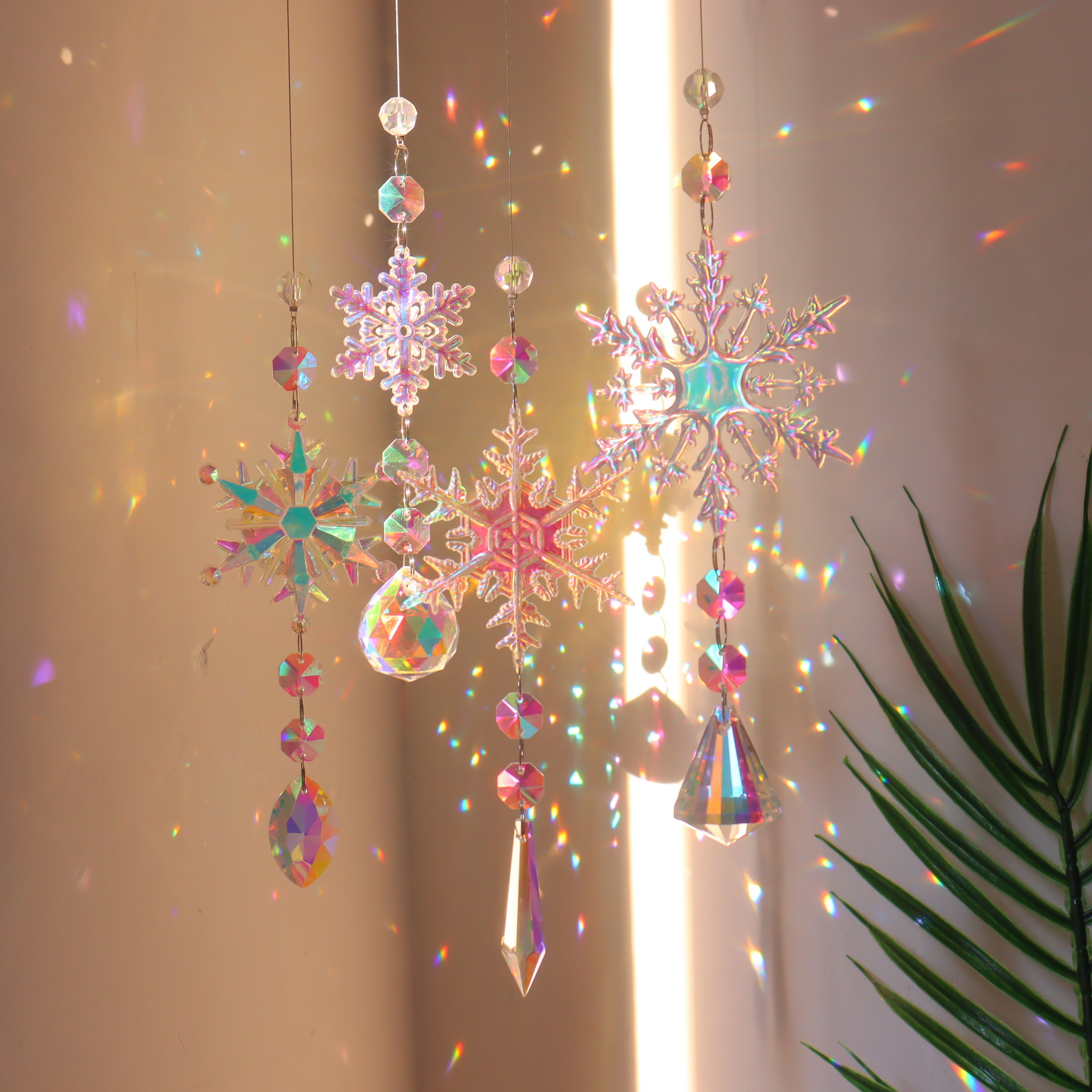 Christmas window christmas tree decoration (diamond)