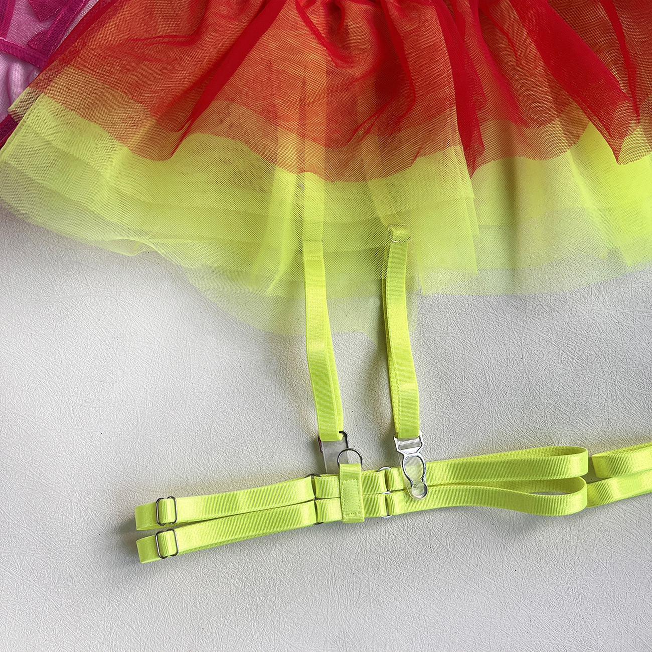 Machine Embroidery Stitching Lace-up Underwear Set - Image 9