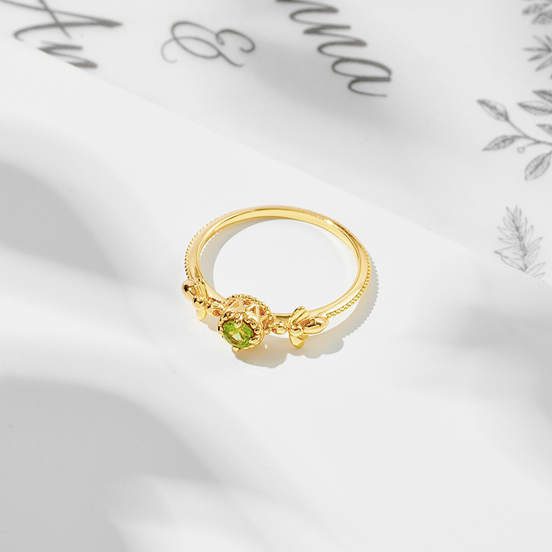 Women's Fashion Natural Olivine Ring