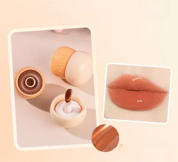 Lip Balm No Stain On Cup Non fading Student Party Plain Face White Mirror Velvet Lip 105Cream Glutinous Rice - Shop at LoveMi