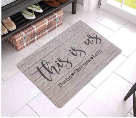Personalized Doormat Custom Size 17x27 Inches Mat