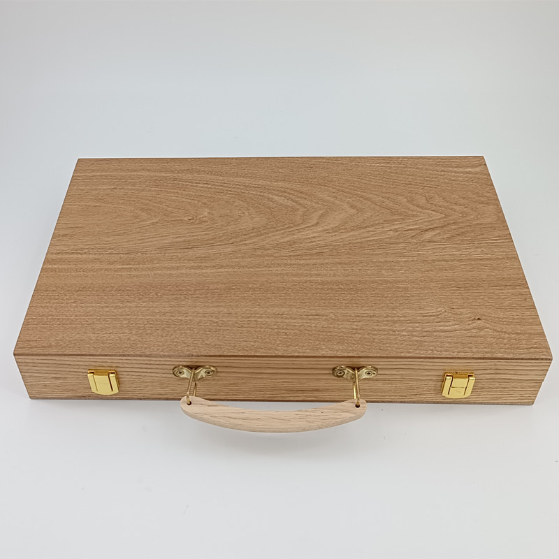 Wooden Western Puzzle Game Backgammon Set