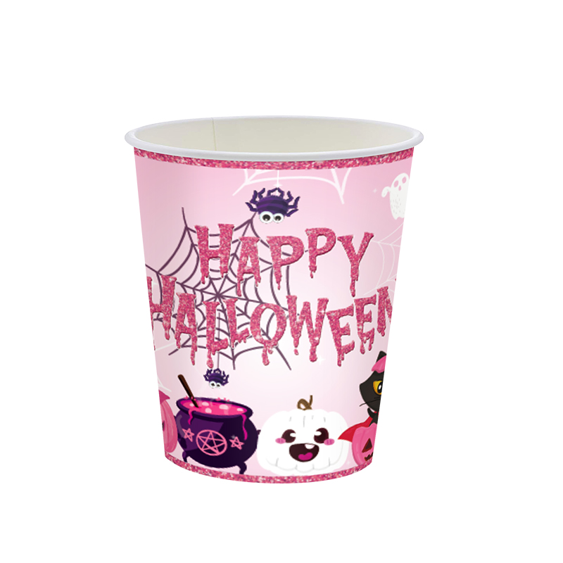 Cartoon Halloween Theme Party Supplies (Paper Cup 24pcs)