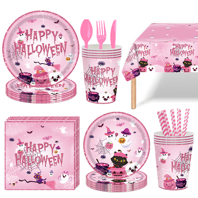 Cartoon Halloween Theme Party Supplies (Paper Cup 24pcs)