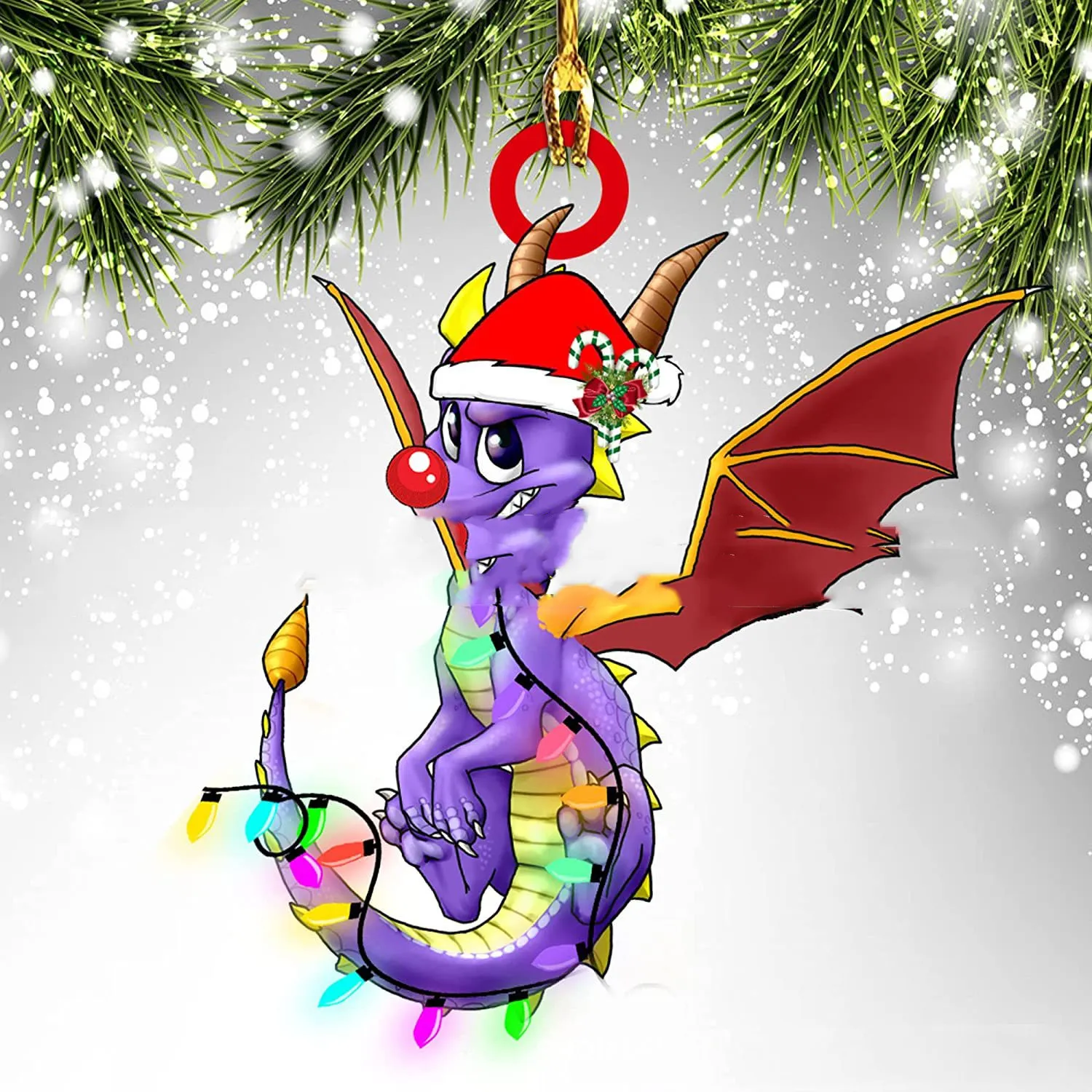 Dinosaur Dragon Egg Christmas Decorations Pendant Acrylic – image 5
