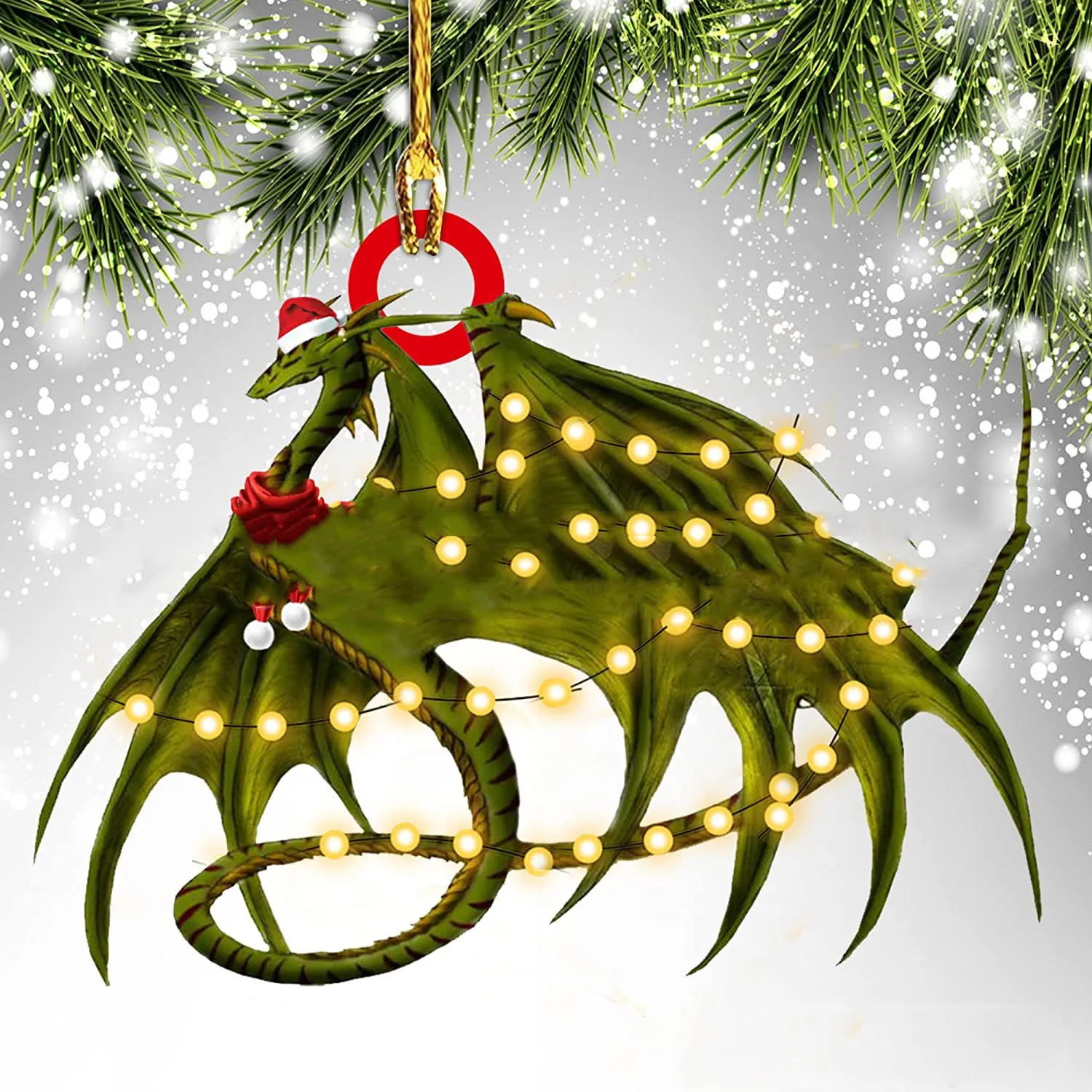 Dinosaur Dragon Egg Christmas Decorations Pendant Acrylic – image 6