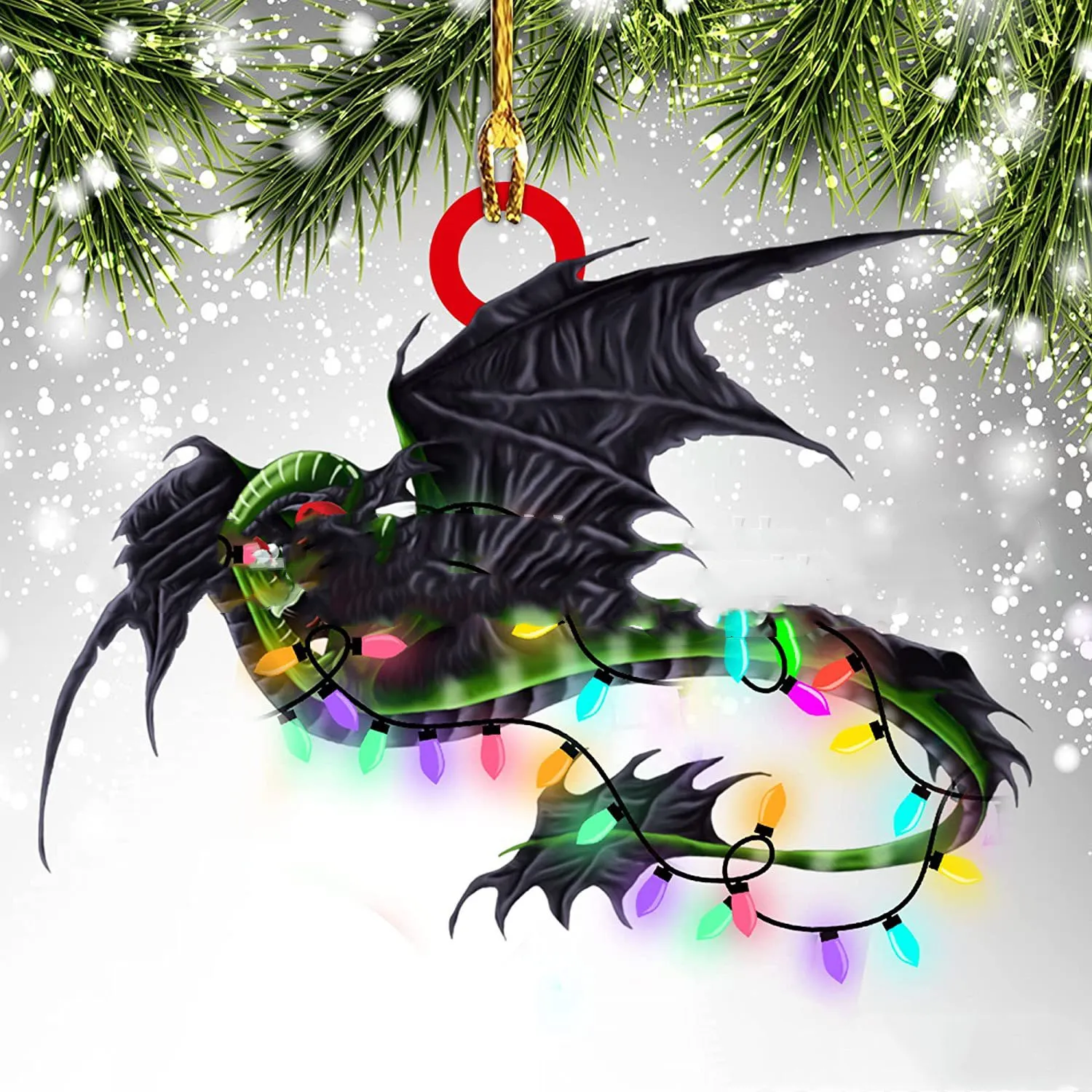 Dinosaur Dragon Egg Christmas Decorations Pendant Acrylic – image 4