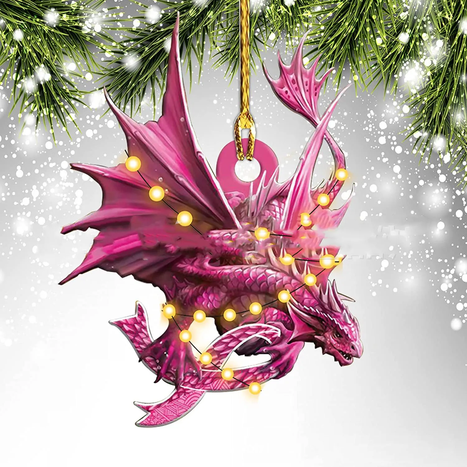 Dinosaur Dragon Egg Christmas Decorations Pendant Acrylic – image 2