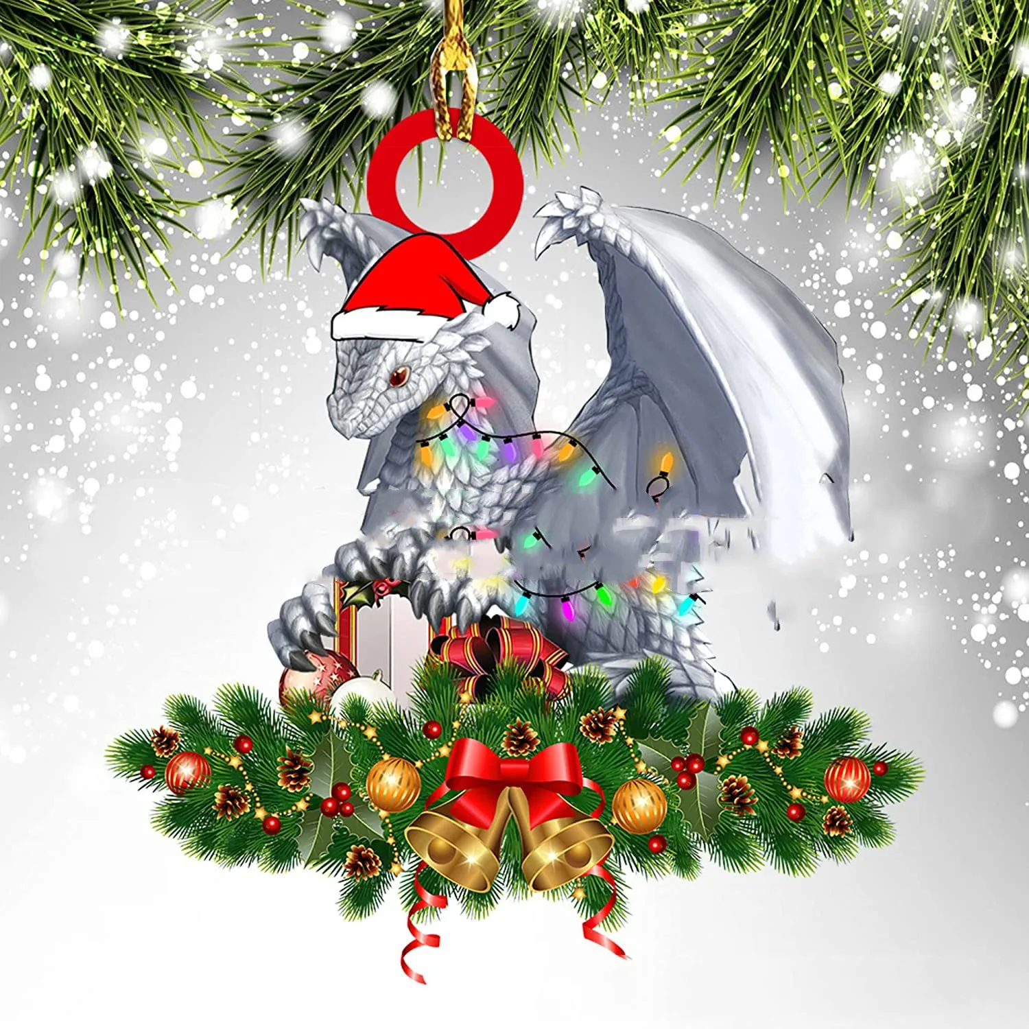 Dinosaur Dragon Egg Christmas Decorations Pendant Acrylic – image 7