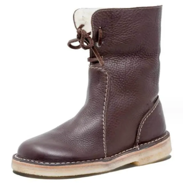 Women'S Boots Comfortable Flat Bottom Martin Boots Versatile Low Boots Brown - Shop at LoveMi