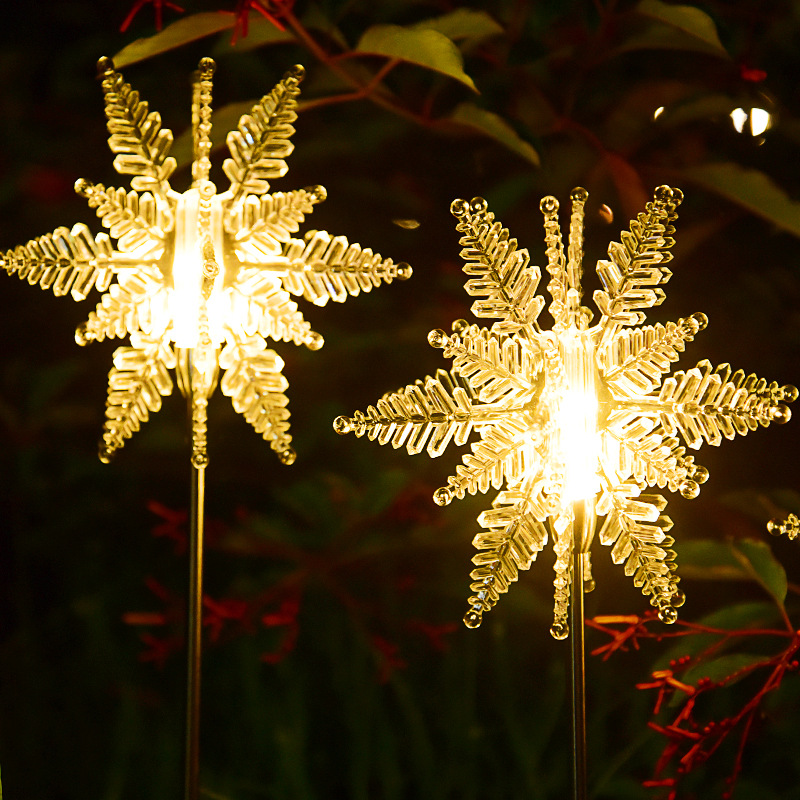 LED Solar Snowflake Light Outdoor Waterproof - Image 2