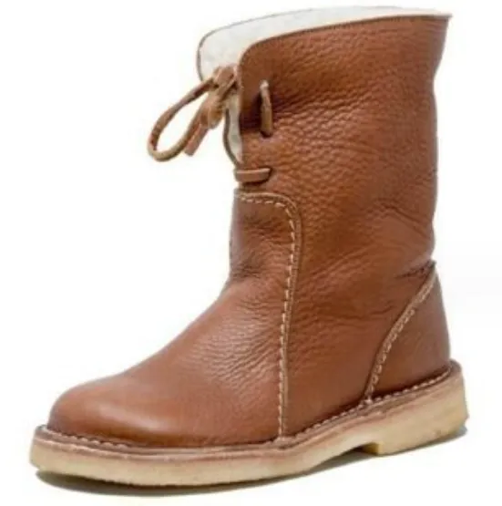 Women'S Boots Comfortable Flat Bottom Martin Boots Versatile Low Boots - Yellow