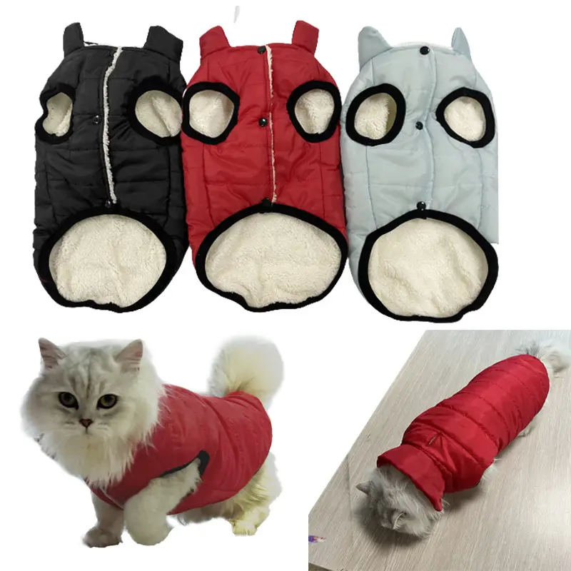 Winter Pet Coat Dog Fleece-lined Waterproof Windproof