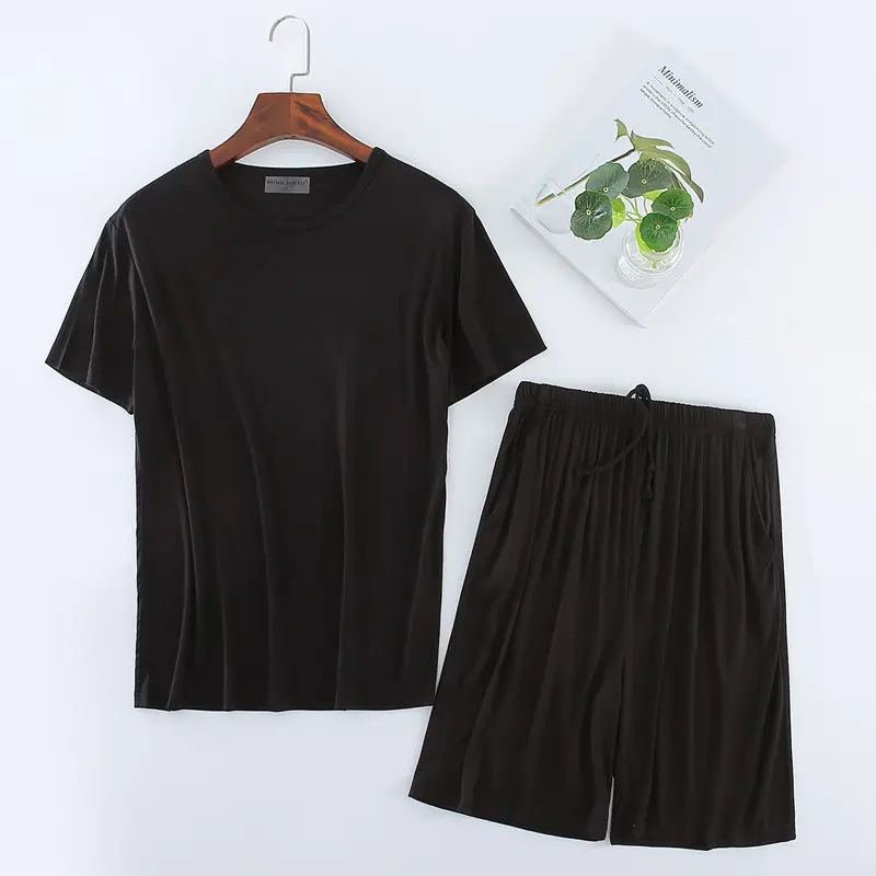 Men's Modal T-shirt Set Short Sleeve Shorts