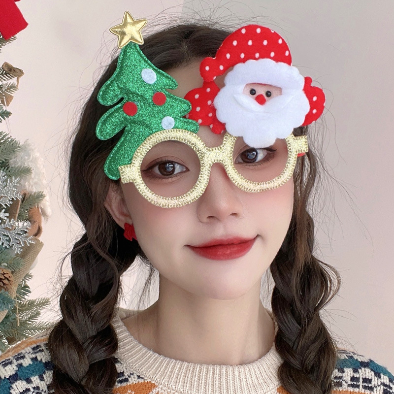 Christmas Elk Glasses Frame Dress Up Couple - Image 17