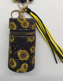 Silk Scarf Keychain Storage Mini - Sunflower