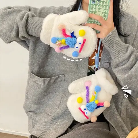 Original Plush Warm Gloves for Women in Winter