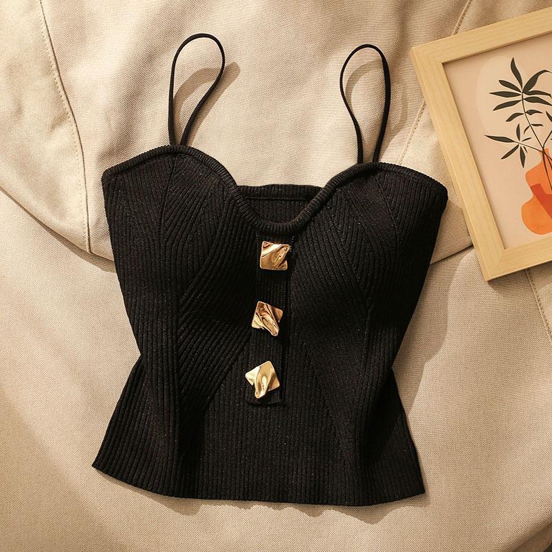 Women's Fashion Refined Outdoor Sleeveless Beauty Back Short Top - Image 5