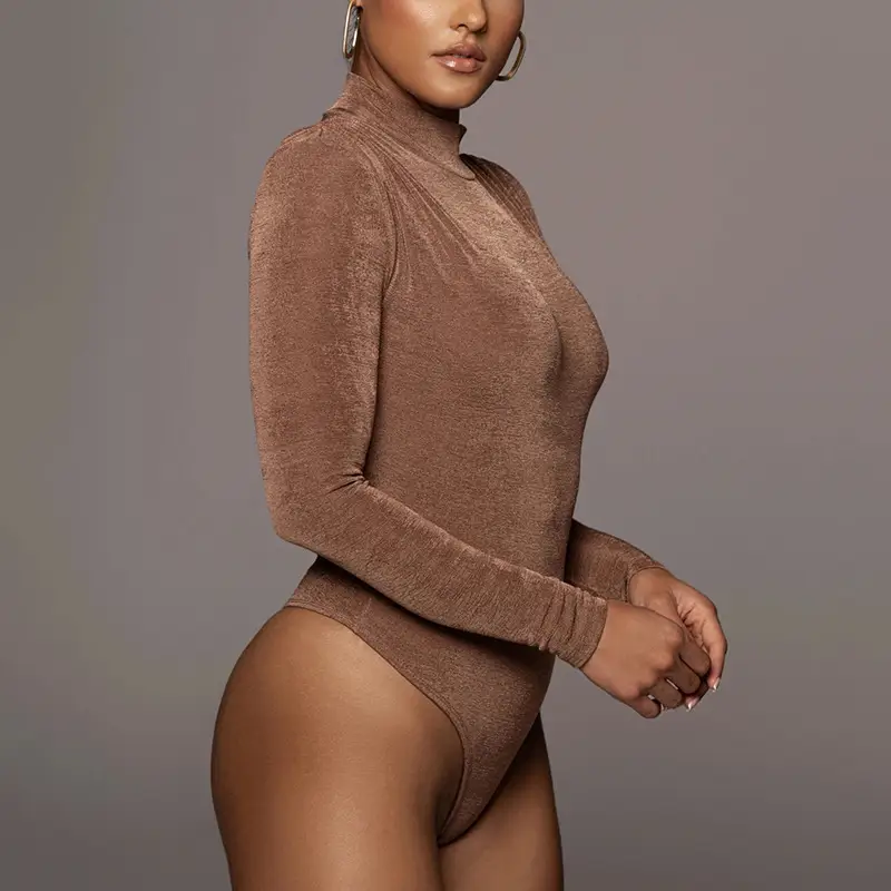 Women's Thickened Jumpsuit Long Sleeve Round Neck Bottoming Shirt