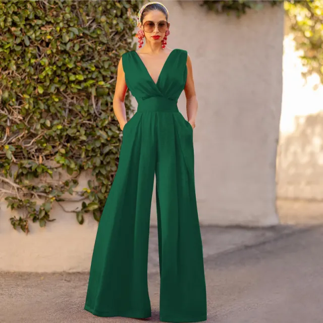 High Waist Slimming Straight Wide Leg Pants For Women Army Green - Shop at LoveMi