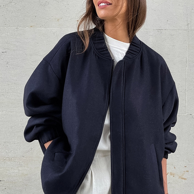 Women's Fashion Jacket Baseball Uniform Windbreaker Jacket