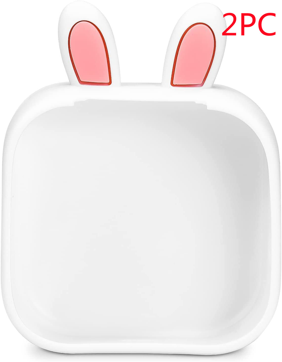 Rabbit ears white 2PC