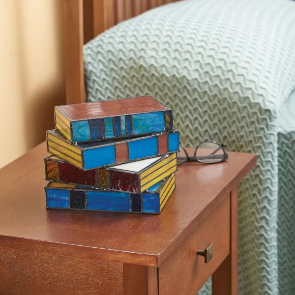 Stacked Books Table Lamp lifestyle photo 1