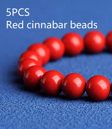 Crystal War Cinnabar Bracelet Women's Bracelet Men's Buddhist Beads