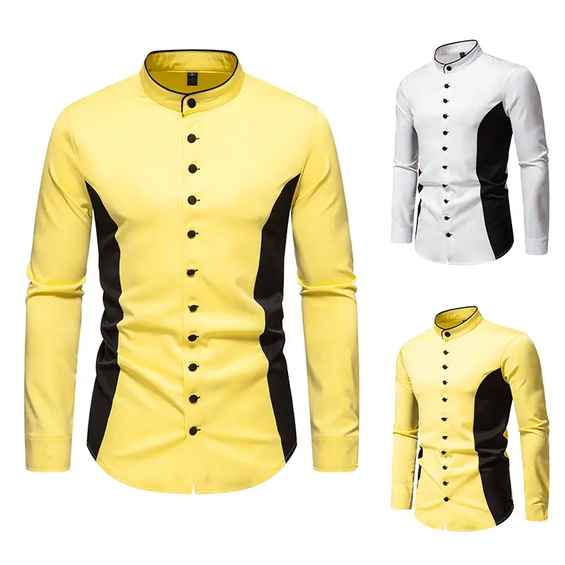 European And American Style Men's Clothing Casual Loose Long Sleeve