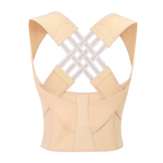 Smart Adjustment Anti Humpback Comfortable Posture Correction Belt Skin Color - Shop at LoveMi